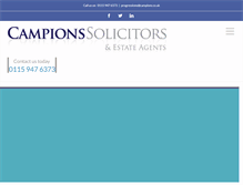Tablet Screenshot of campionssolicitors.co.uk